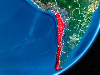 Night over Chile