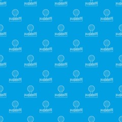 Ball for golf pattern vector seamless blue repeat for any use