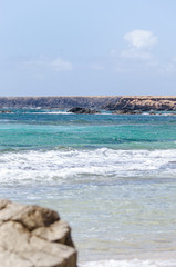 landscape of  ocean coast on the island