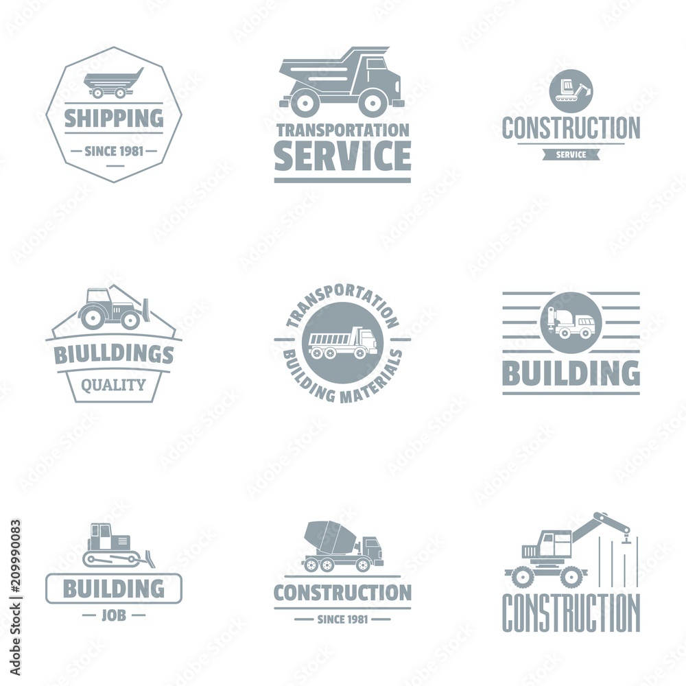 Poster serv logo set. simple set of 9 serv vector logo for web isolated on white background