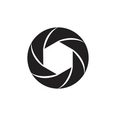 Camera Lens Vector Template Design Illustration