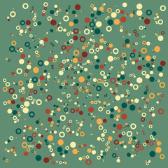 Colored abstract bubbles circle geometric flat pattern background