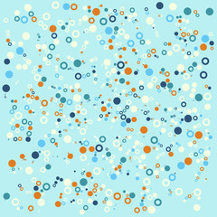 Colored abstract bubbles circle geometric flat pattern background