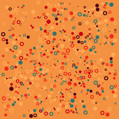 Colored abstract bubbles circle geometric flat pattern background