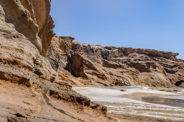 landscape of  ocean coast on the island