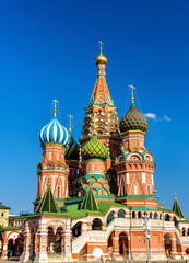 Fototapeta na wymiar Saint Basil Cathedral in Red Square of Moscow