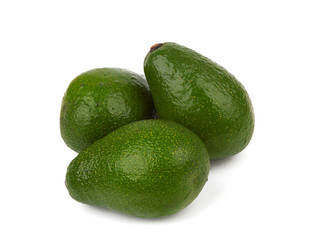 avocado on white