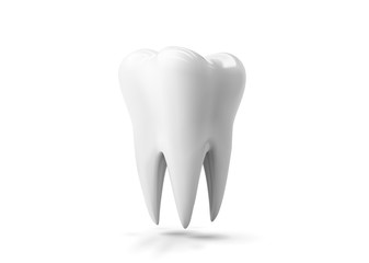 Vector Tooth, 3d Realistic Illustration. Dental, Medicine And Health Concept Design Element Isolated On A White Background