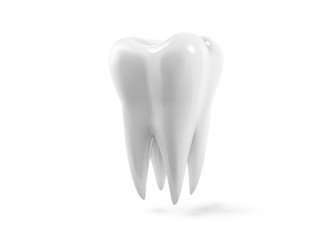 Vector Tooth, 3d Realistic Illustration. Dental, Medicine And Health Concept Design Element Isolated On A White Background