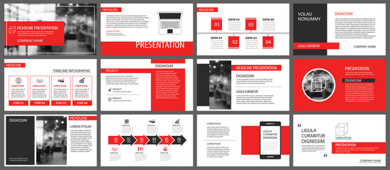 Fototapeta na wymiar Red and white element for slide infographic on background. Presentation template. Use for business annual report, flyer, corporate marketing, leaflet, advertising, brochure, modern style.
