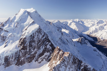 Aoraki/Mt Cook und der Tasman Gletscher