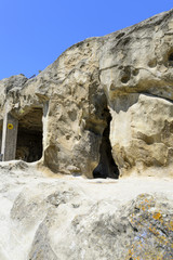 View of the ancient rock city of Uplistsikhe, Georgia