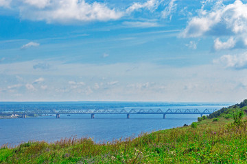 railway bridge on the river
