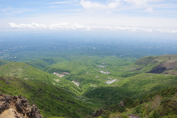 那須岳山頂からの風景