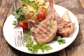 grilled lamb chop