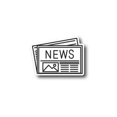 Fototapeta premium Newspaper patch