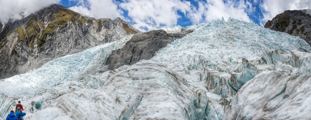 Franz Josef Glacier New Zealand December 22nd 2014 : Helicopter hikes on the Franz Josef Glacier,...