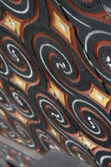 indonesia toraja traditional old house with detail engrave pattern