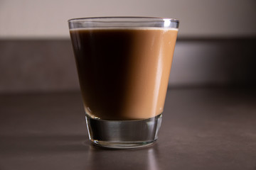 Glass of Cold Coffee with Milk