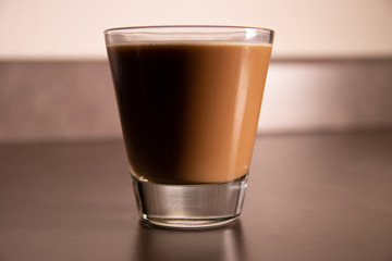 Glass of Cold Coffee with Milk