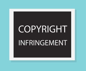 copyright infringement concept- vector illustration