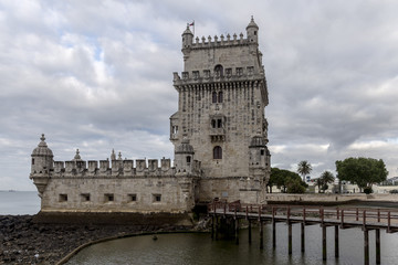 Fototapeta na wymiar Torre de Belem in Lisbon Portugal