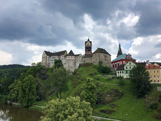 Fototapeta na wymiar Loket castle near Karlovy Vary, Czech Republic