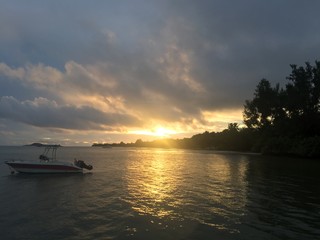 Sunset in Seychelles