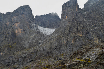 Fototapeta na wymiar Glaciers on Mount Stanley, Rwenzori Mountains, Uganda