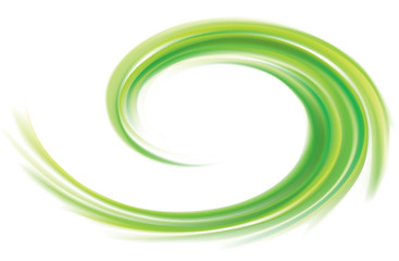 Vector swirling backdrop green color