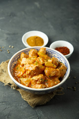 Homemade chicken curry