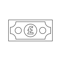 banknote pound icon