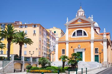 Fototapeta na wymiar Cathedral of Ajaccio, Corsica, France