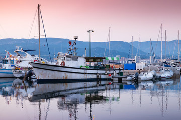 Marina, old port of Ajaccio, Corsica