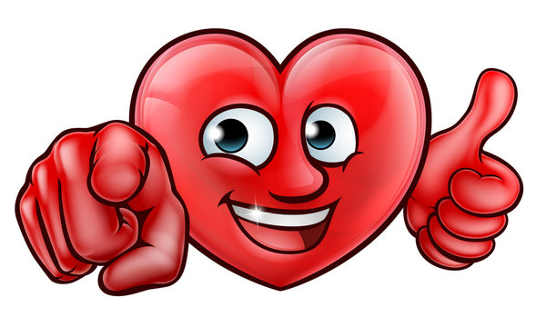 Heart Cartoon Character