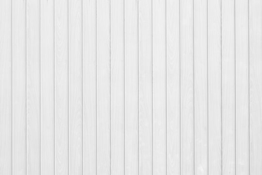 Fototapeta White vintage wood plank pattern and seamless background