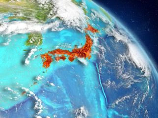 Japan from orbit