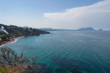 Fototapeta premium View of the turquoise coast and ocean