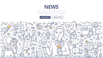 News Doodle Concept