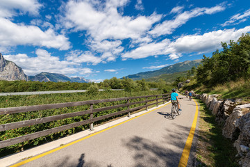 Bicycle Lane in Sarca Valley - Trentino Italy