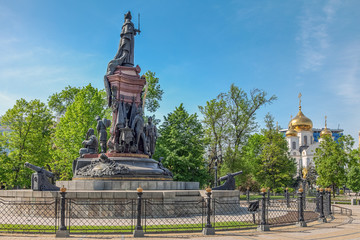 Fototapeta premium KRASNODAR, RUSSIA - MAY 3, 2017: Monument to Catherine II.