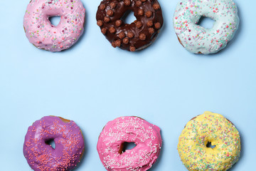  Delicious donuts. Place for text