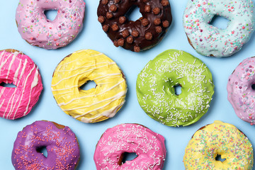 Delicious donuts. Place for text