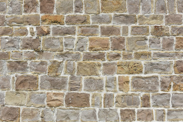 Aus Backstein eine Mauer als Hintergrund