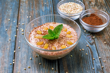 Vegetarian porridge from buckwheat
