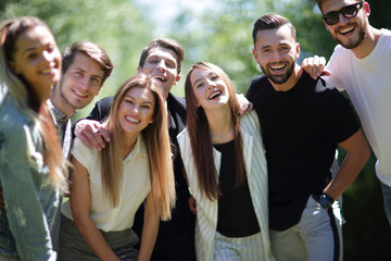 close up.a group of successful young people