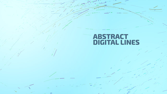 Abstract digital lines