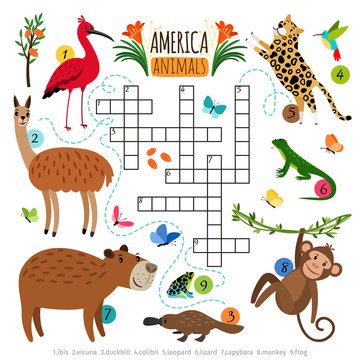 Wild animals crossword puzzle