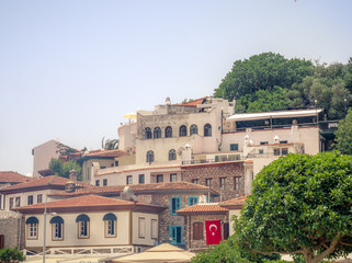 Fototapeta premium view of houses in Marmaris