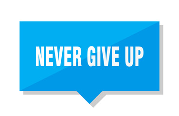 never give up price tag